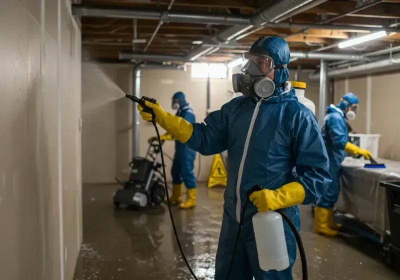 Basement Sanitization and Antimicrobial Treatment process in Edgar County, IL